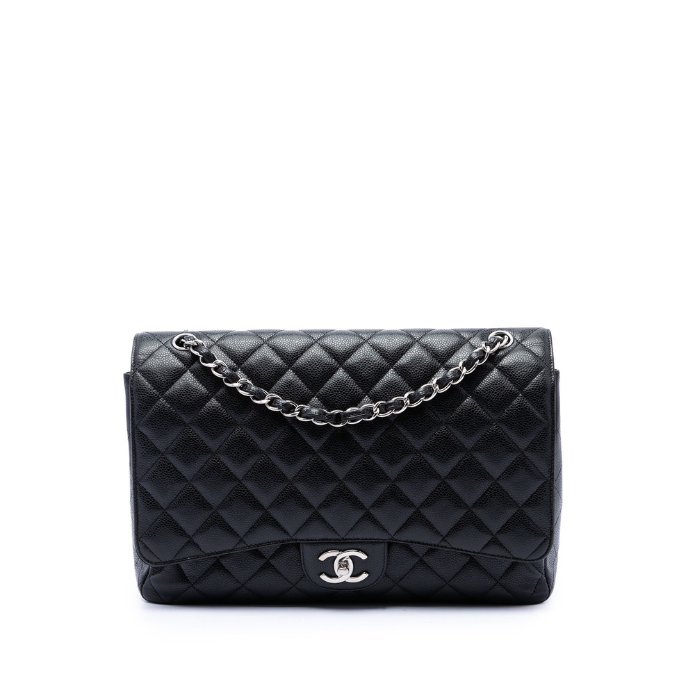 Pre-Loved Chanel Maxi Classic Caviar Double Flap